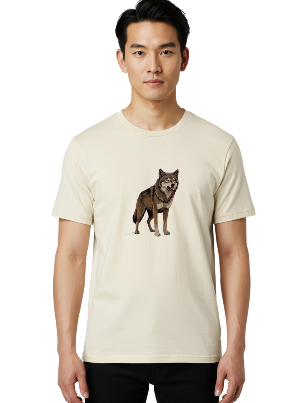 Wolf Men'S Graphic Tee, 100% Cotton, Comfortable Casual Summer Wear, Machine Washable, Vintage Camera, Old Camera, Antique Camera, Black Camera, Classic Photography, Photography Equipment, Nostalgic Device, Film Camera, Camera Art Bah390