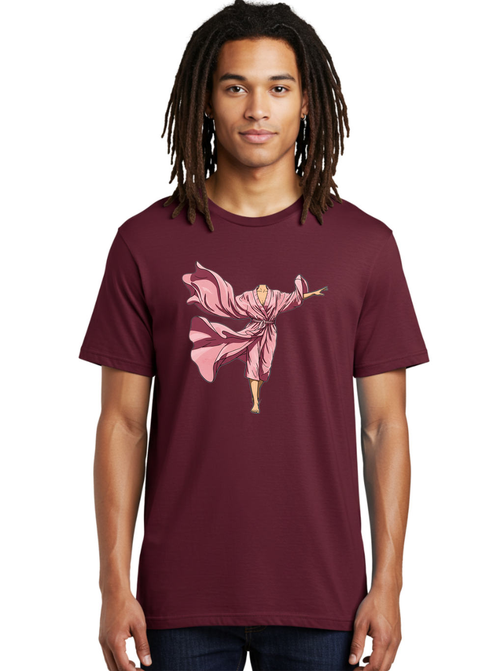 Woman-In-Flowing-Pink-Robe Men'S Graphic Tee, 100% Cotton, Comfortable Casual Summer Wear, Machine Washable, Vintage Camera, Old Camera, Antique Camera, Black Camera, Classic Photography, Photography Equipment, Nostalgic Device, Film Camera, Bah391