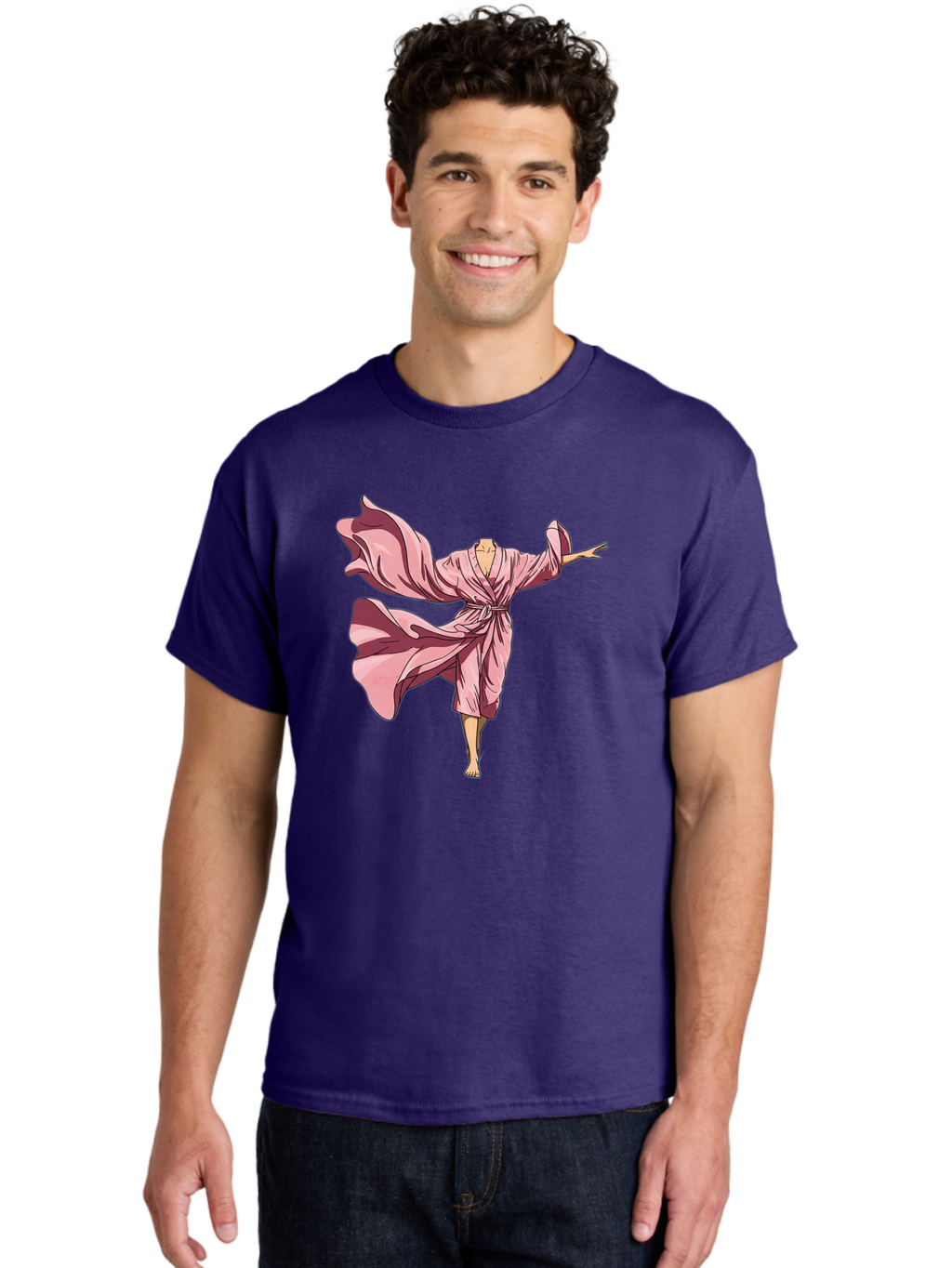 Woman-In-Flowing-Pink-Robe Men'S Graphic Tee, 100% Cotton, Comfortable Casual Summer Wear, Machine Washable, Vintage Camera, Old Camera, Antique Camera, Black Camera, Classic Photography, Photography Equipment, Nostalgic Device, Film Camera, Bah391