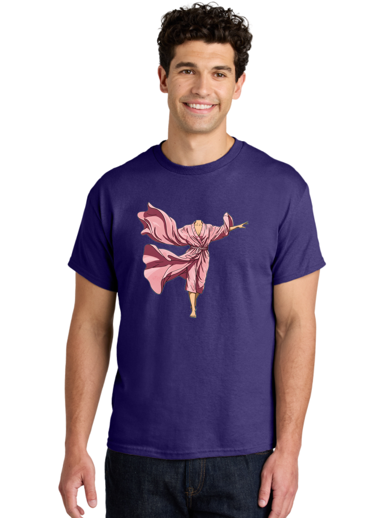 Woman-In-Flowing-Pink-Robe Men'S Graphic Tee, 100% Cotton, Comfortable Casual Summer Wear, Machine Washable, Vintage Camera, Old Camera, Antique Camera, Black Camera, Classic Photography, Photography Equipment, Nostalgic Device, Film Camera, Bah391