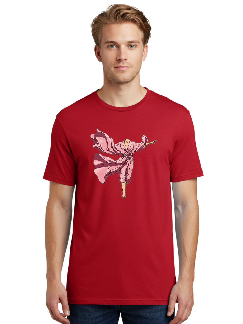 Woman-In-Flowing-Pink-Robe Men'S Graphic Tee, 100% Cotton, Comfortable Casual Summer Wear, Machine Washable, Vintage Camera, Old Camera, Antique Camera, Black Camera, Classic Photography, Photography Equipment, Nostalgic Device, Film Camera, Bah391