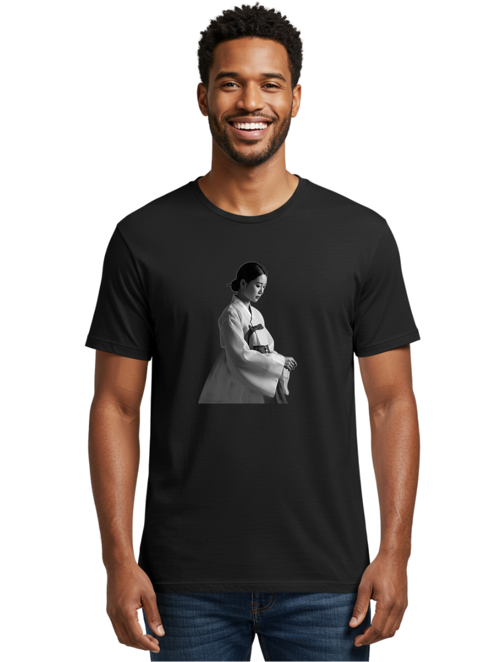 Woman-In-Hanbok Men'S Graphic Tee, 100% Cotton, Comfortable Casual Summer Wear, Machine Washable, Vintage Camera, Old Camera, Antique Camera, Black Camera, Classic Photography, Photography Equipment, Nostalgic Device, Film Camera, Camera Art Bah392