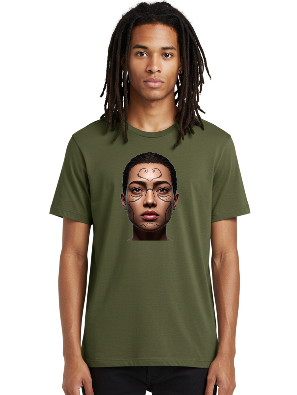 Woman-With-Tribal-Face-Paint Men'S Graphic Tee, 100% Cotton, Comfortable Casual Summer Wear, Machine Washable, Vintage Camera, Old Camera, Antique Camera, Black Camera, Classic Photography, Photography Equipment, Nostalgic Device, Film Camera, Bah396