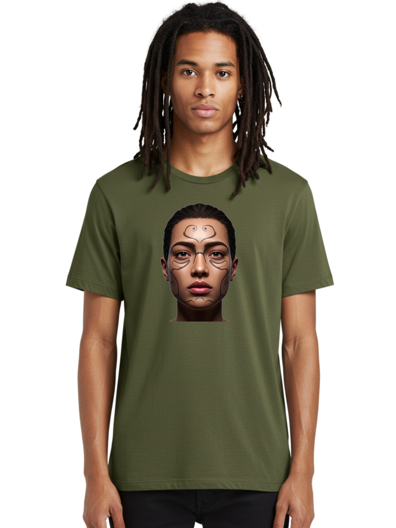 Woman-With-Tribal-Face-Paint Men'S Graphic Tee, 100% Cotton, Comfortable Casual Summer Wear, Machine Washable, Vintage Camera, Old Camera, Antique Camera, Black Camera, Classic Photography, Photography Equipment, Nostalgic Device, Film Camera, Bah396