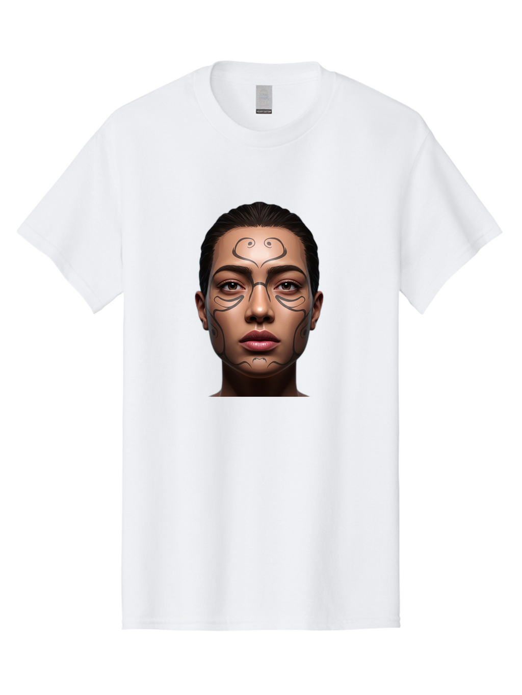 Woman-With-Tribal-Face-Paint Men'S Graphic Tee, 100% Cotton, Comfortable Casual Summer Wear, Machine Washable, Vintage Camera, Old Camera, Antique Camera, Black Camera, Classic Photography, Photography Equipment, Nostalgic Device, Film Camera, Bah396