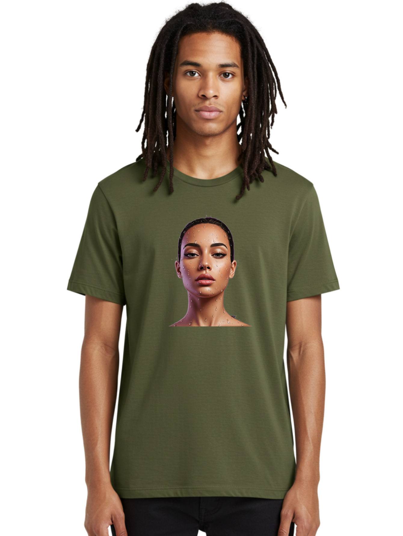 Woman-With-Water-Droplets Men'S Graphic Tee, 100% Cotton, Comfortable Casual Summer Wear, Machine Washable, Vintage Camera, Old Camera, Antique Camera, Black Camera, Classic Photography, Photography Equipment, Nostalgic Device, Film Camera, Bah397