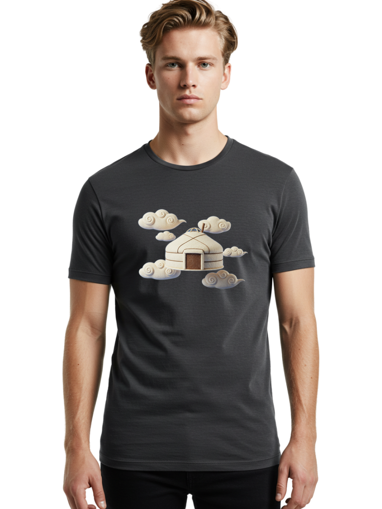 Yurt-House Men'S Graphic Tee, 100% Cotton, Comfortable Casual Summer Wear, Machine Washable, Vintage Camera, Old Camera, Antique Camera, Black Camera, Classic Photography, Photography Equipment, Nostalgic Device, Film Camera, Camera Art Bah410