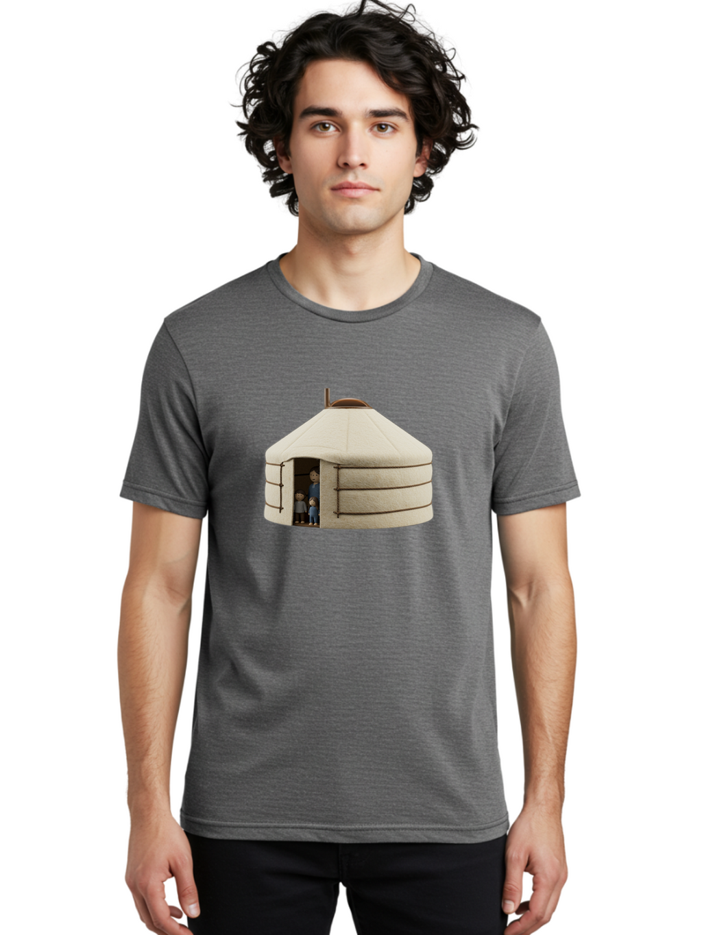 Yurt-With-Family Men'S Graphic Tee, 100% Cotton, Comfortable Casual Summer Wear, Machine Washable, Vintage Camera, Old Camera, Antique Camera, Black Camera, Classic Photography, Photography Equipment, Nostalgic Device, Film Camera, Camera Art Bah412