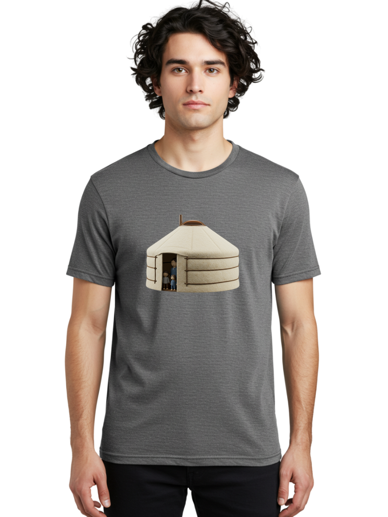 Yurt-With-Family Men'S Graphic Tee, 100% Cotton, Comfortable Casual Summer Wear, Machine Washable, Vintage Camera, Old Camera, Antique Camera, Black Camera, Classic Photography, Photography Equipment, Nostalgic Device, Film Camera, Camera Art Bah412