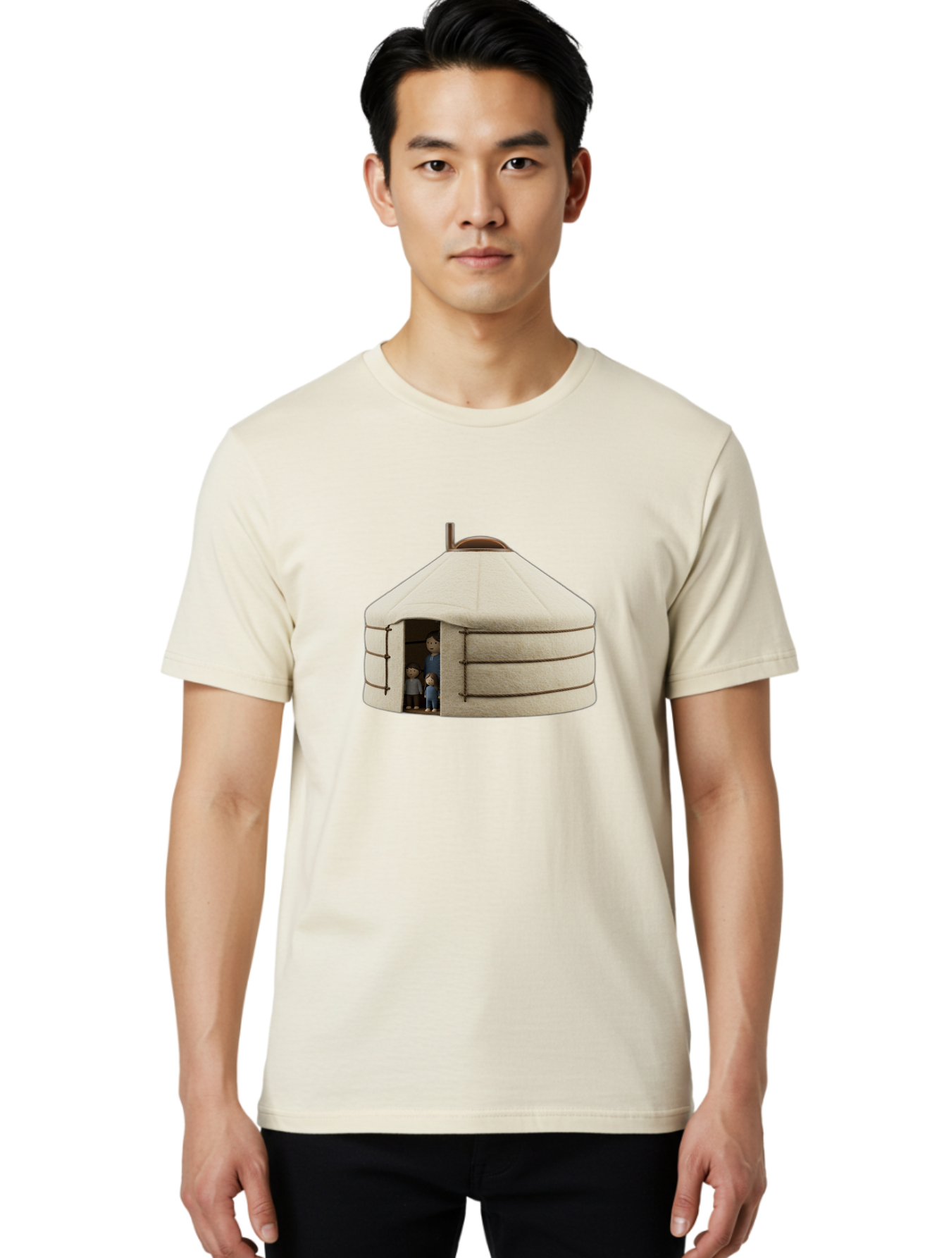 Yurt-With-Family Men'S Graphic Tee, 100% Cotton, Comfortable Casual Summer Wear, Machine Washable, Vintage Camera, Old Camera, Antique Camera, Black Camera, Classic Photography, Photography Equipment, Nostalgic Device, Film Camera, Camera Art Bah412