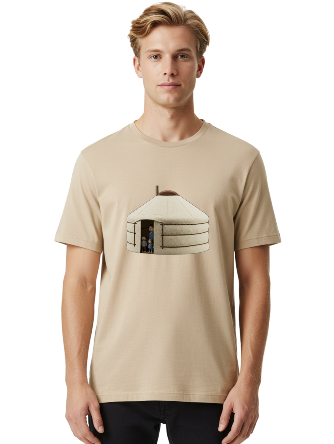 Yurt-With-Family Men'S Graphic Tee, 100% Cotton, Comfortable Casual Summer Wear, Machine Washable, Vintage Camera, Old Camera, Antique Camera, Black Camera, Classic Photography, Photography Equipment, Nostalgic Device, Film Camera, Camera Art Bah412