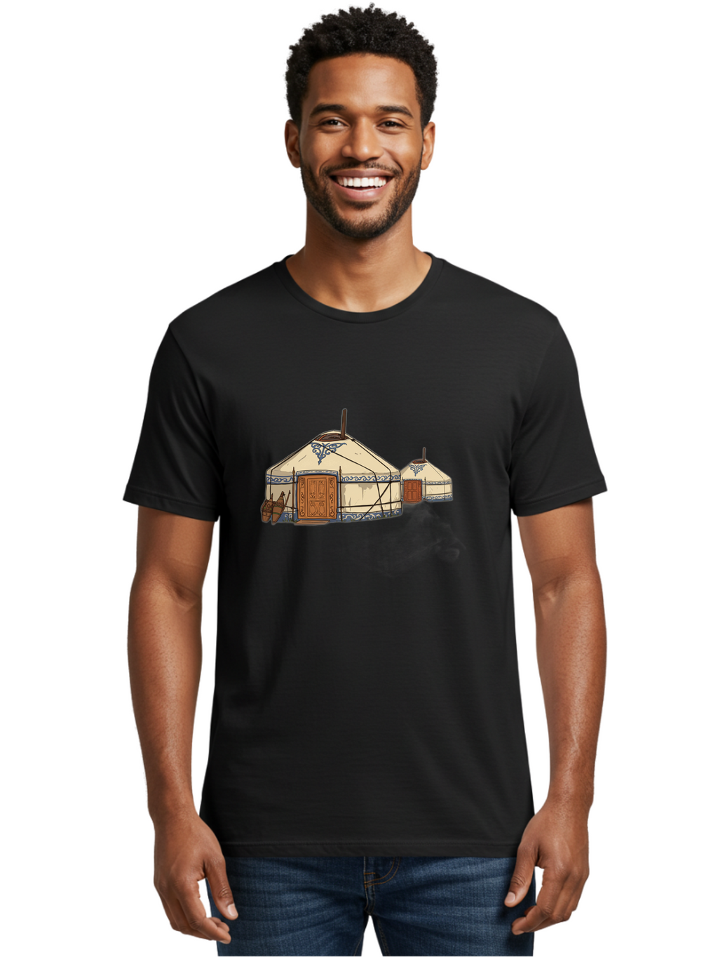 Yurts-1 Men'S Graphic Tee, 100% Cotton, Comfortable Casual Summer Wear, Machine Washable, Vintage Camera, Old Camera, Antique Camera, Black Camera, Classic Photography, Photography Equipment, Nostalgic Device, Film Camera, Camera Art Bah414