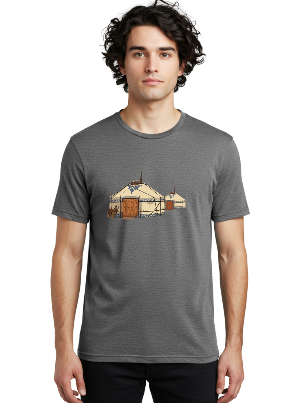 Yurts-1 Men'S Graphic Tee, 100% Cotton, Comfortable Casual Summer Wear, Machine Washable, Vintage Camera, Old Camera, Antique Camera, Black Camera, Classic Photography, Photography Equipment, Nostalgic Device, Film Camera, Camera Art Bah414