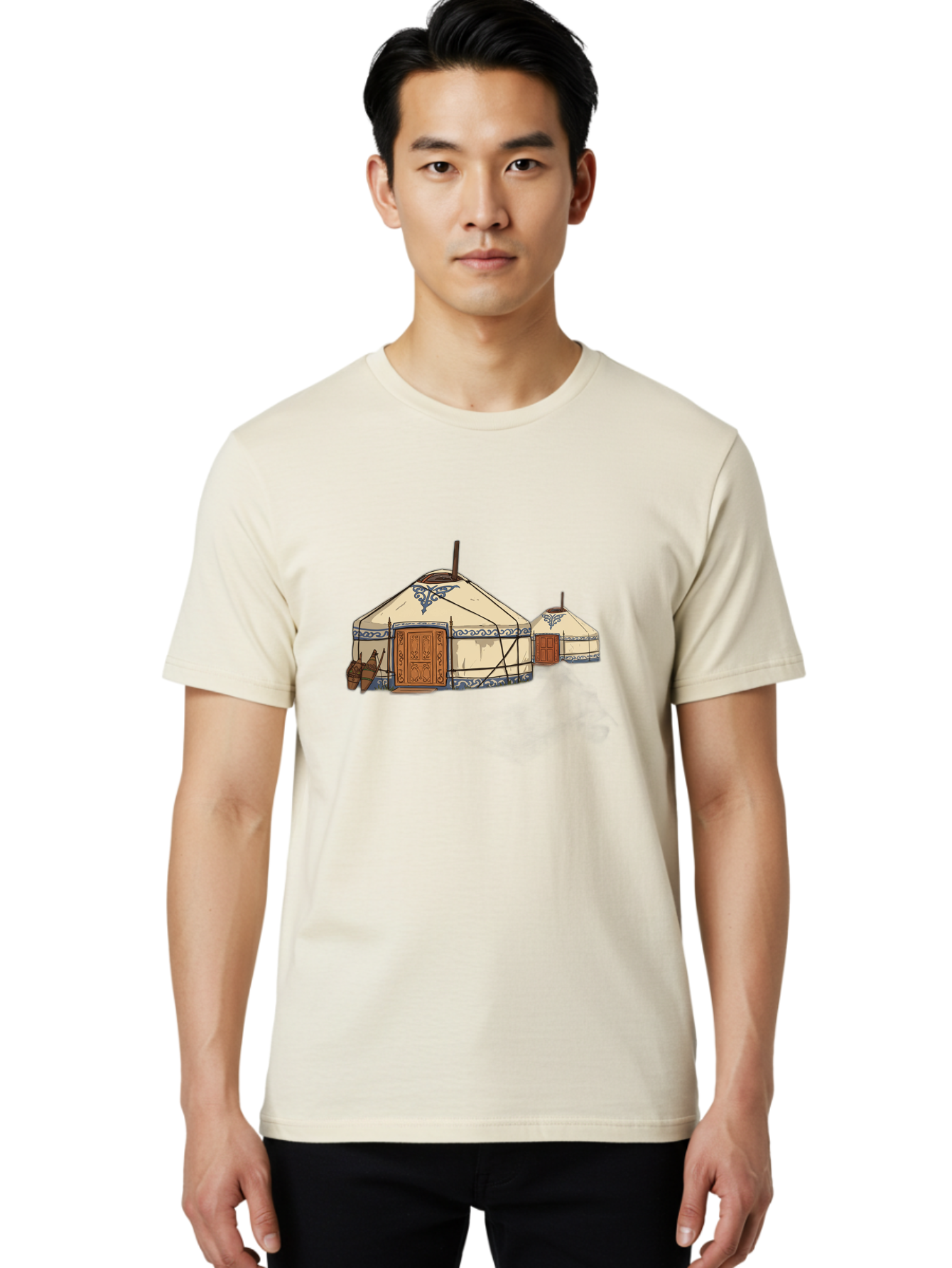 Yurts-1 Men'S Graphic Tee, 100% Cotton, Comfortable Casual Summer Wear, Machine Washable, Vintage Camera, Old Camera, Antique Camera, Black Camera, Classic Photography, Photography Equipment, Nostalgic Device, Film Camera, Camera Art Bah414