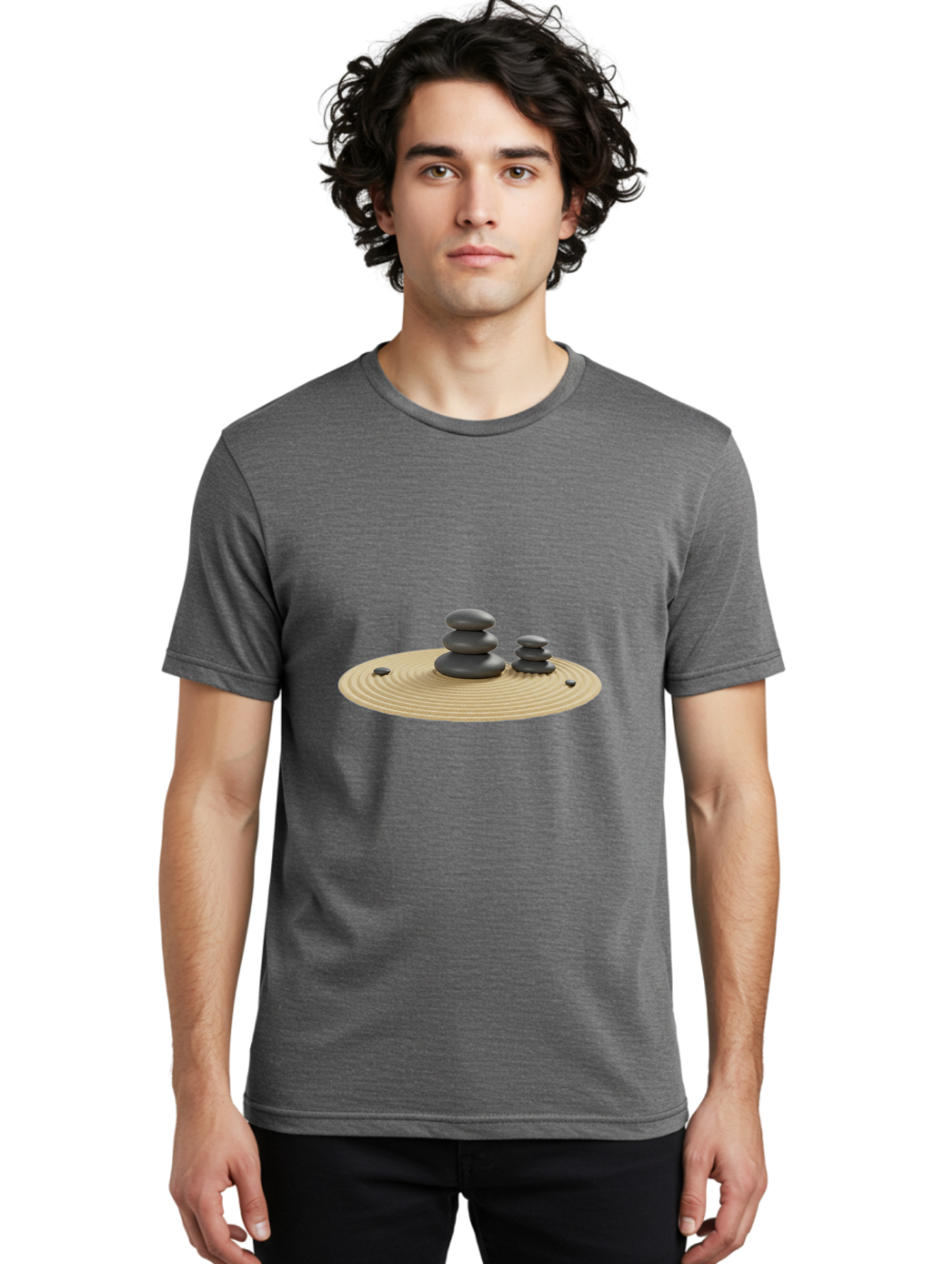Zen-Rock-Garden Men'S Graphic Tee, 100% Cotton, Comfortable Casual Summer Wear, Machine Washable, Vintage Camera, Old Camera, Antique Camera, Black Camera, Classic Photography, Photography Equipment, Nostalgic Device, Film Camera, Camera Art Bah416