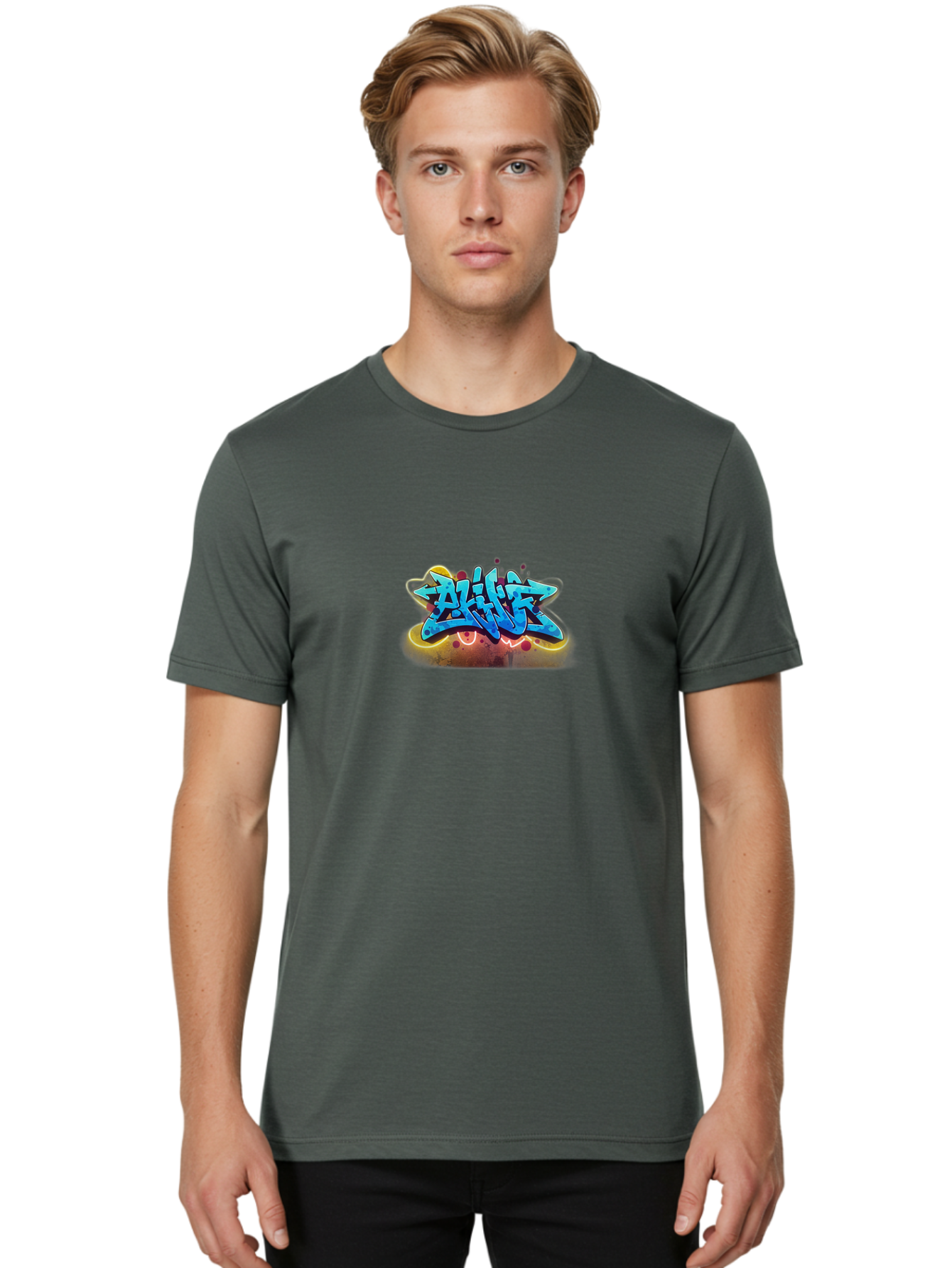 Aliuz-Graffiti Men'S Graphic Tee, 100% Cotton, Comfortable Casual Summer Wear, Machine Washable, Vintage Camera, Old Camera, Antique Camera, Black Camera, Classic Photography, Photography Equipment, Nostalgic Device, Film Camera, Camera Art Bah422