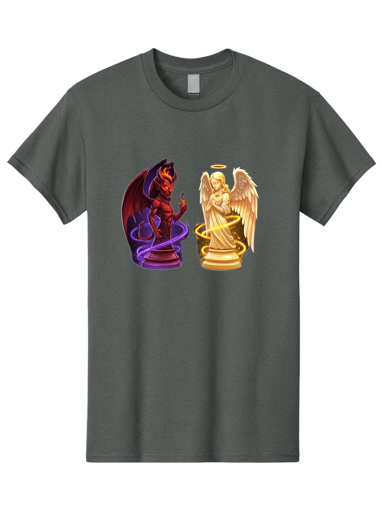 Angel-And-Demon Men'S Graphic Tee, 100% Cotton, Comfortable Casual Summer Wear, Machine Washable, Vintage Camera, Old Camera, Antique Camera, Black Camera, Classic Photography, Photography Equipment, Nostalgic Device, Film Camera, Camera Art Bah423
