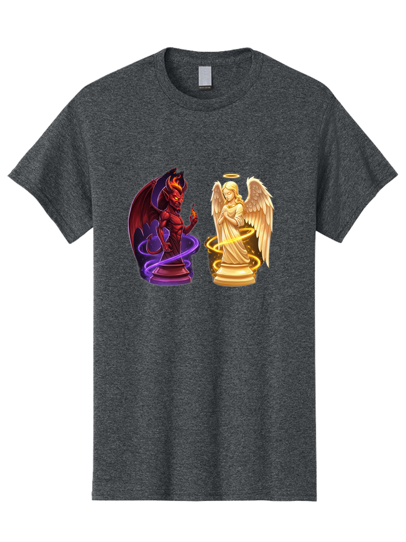 Angel-And-Demon Men'S Graphic Tee, 100% Cotton, Comfortable Casual Summer Wear, Machine Washable, Vintage Camera, Old Camera, Antique Camera, Black Camera, Classic Photography, Photography Equipment, Nostalgic Device, Film Camera, Camera Art Bah423
