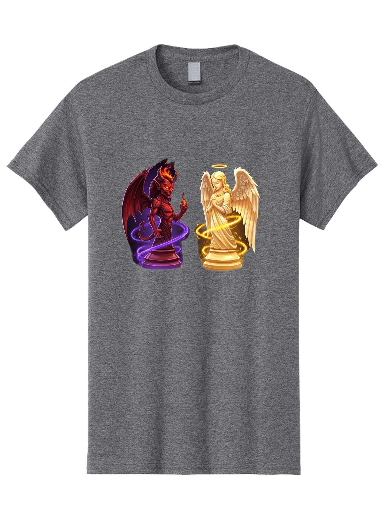 Angel-And-Demon Men'S Graphic Tee, 100% Cotton, Comfortable Casual Summer Wear, Machine Washable, Vintage Camera, Old Camera, Antique Camera, Black Camera, Classic Photography, Photography Equipment, Nostalgic Device, Film Camera, Camera Art Bah423