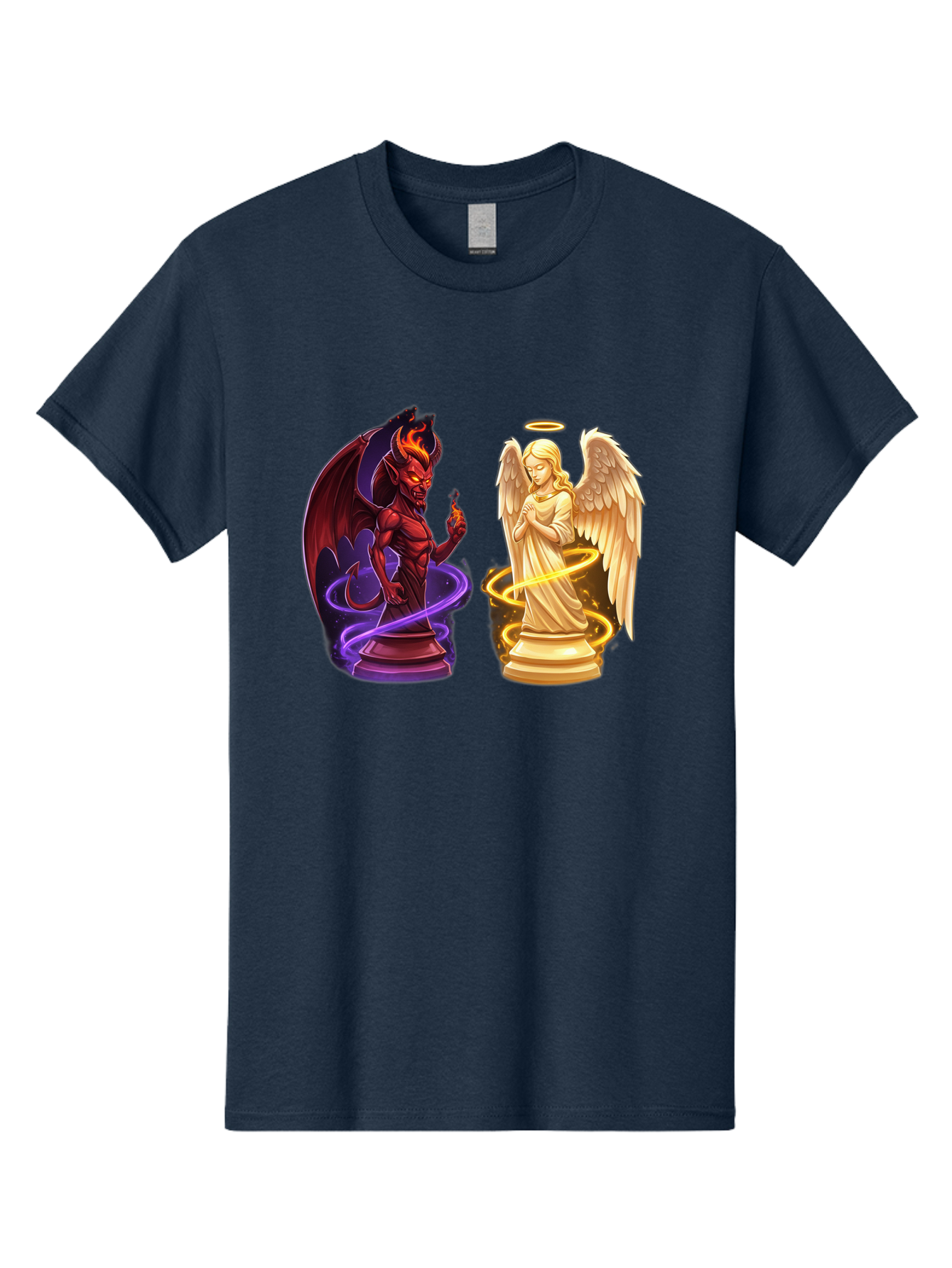 Angel-And-Demon Men'S Graphic Tee, 100% Cotton, Comfortable Casual Summer Wear, Machine Washable, Vintage Camera, Old Camera, Antique Camera, Black Camera, Classic Photography, Photography Equipment, Nostalgic Device, Film Camera, Camera Art Bah423