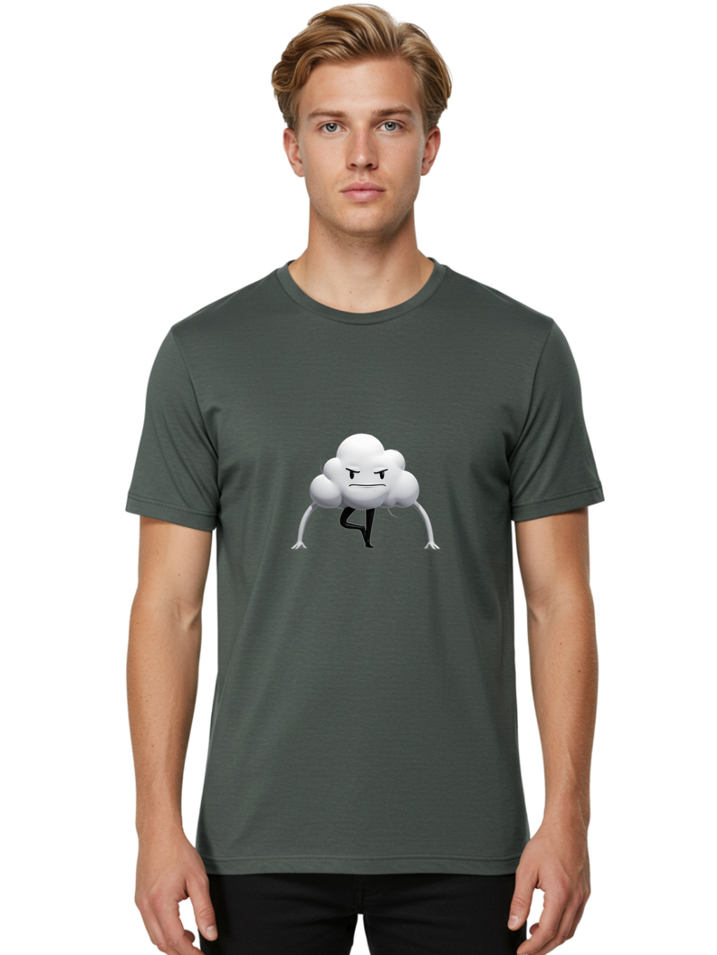 Angry-Cloud-Character Men'S Graphic Tee, 100% Cotton, Comfortable Casual Summer Wear, Machine Washable, Vintage Camera, Old Camera, Antique Camera, Black Camera, Classic Photography, Photography Equipment, Nostalgic Device, Film Camera, Bah433