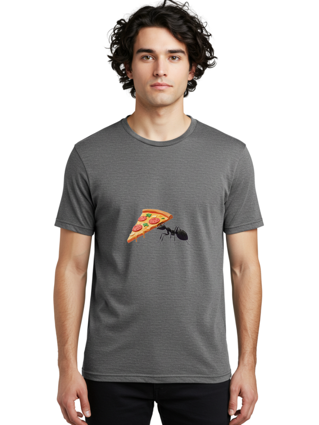 Ant-And-Pizza-Slice Men'S Graphic Tee, 100% Cotton, Comfortable Casual Summer Wear, Machine Washable, Vintage Camera, Old Camera, Antique Camera, Black Camera, Classic Photography, Photography Equipment, Nostalgic Device, Film Camera, Bah436