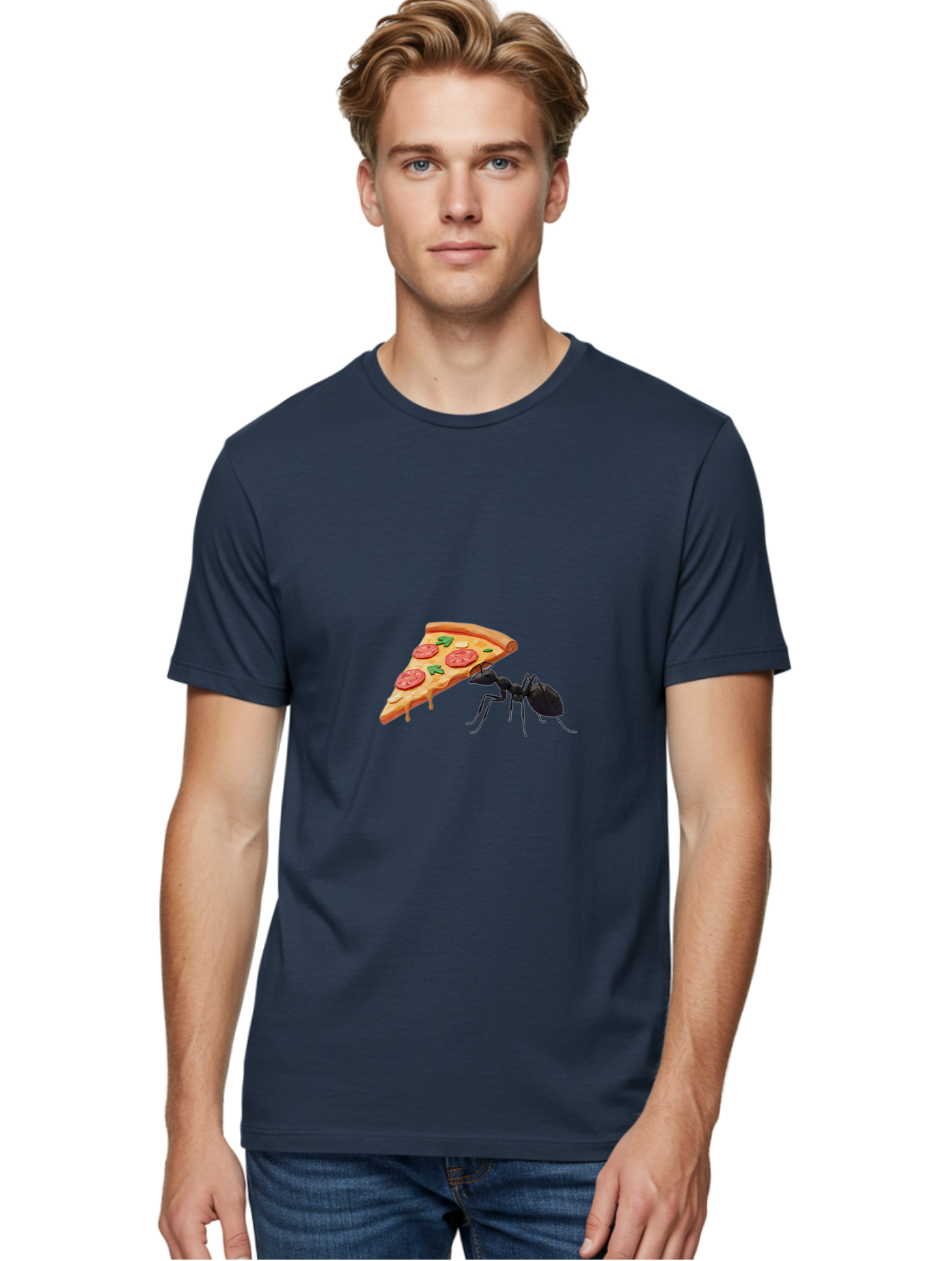 Ant-And-Pizza-Slice Men'S Graphic Tee, 100% Cotton, Comfortable Casual Summer Wear, Machine Washable, Vintage Camera, Old Camera, Antique Camera, Black Camera, Classic Photography, Photography Equipment, Nostalgic Device, Film Camera, Bah436