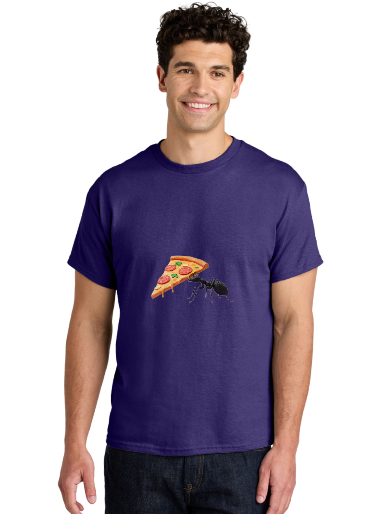 Ant-And-Pizza-Slice Men'S Graphic Tee, 100% Cotton, Comfortable Casual Summer Wear, Machine Washable, Vintage Camera, Old Camera, Antique Camera, Black Camera, Classic Photography, Photography Equipment, Nostalgic Device, Film Camera, Bah436