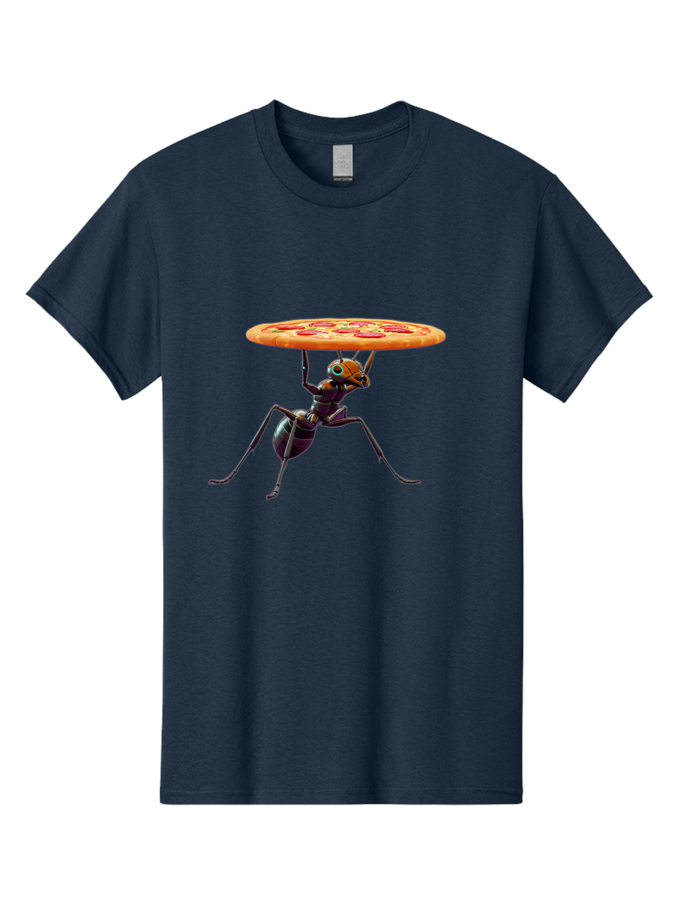 Ant-Carrying-Pizza-1 Men'S Graphic Tee, 100% Cotton, Comfortable Casual Summer Wear, Machine Washable, Vintage Camera, Old Camera, Antique Camera, Black Camera, Classic Photography, Photography Equipment, Nostalgic Device, Film Camera, Bah437