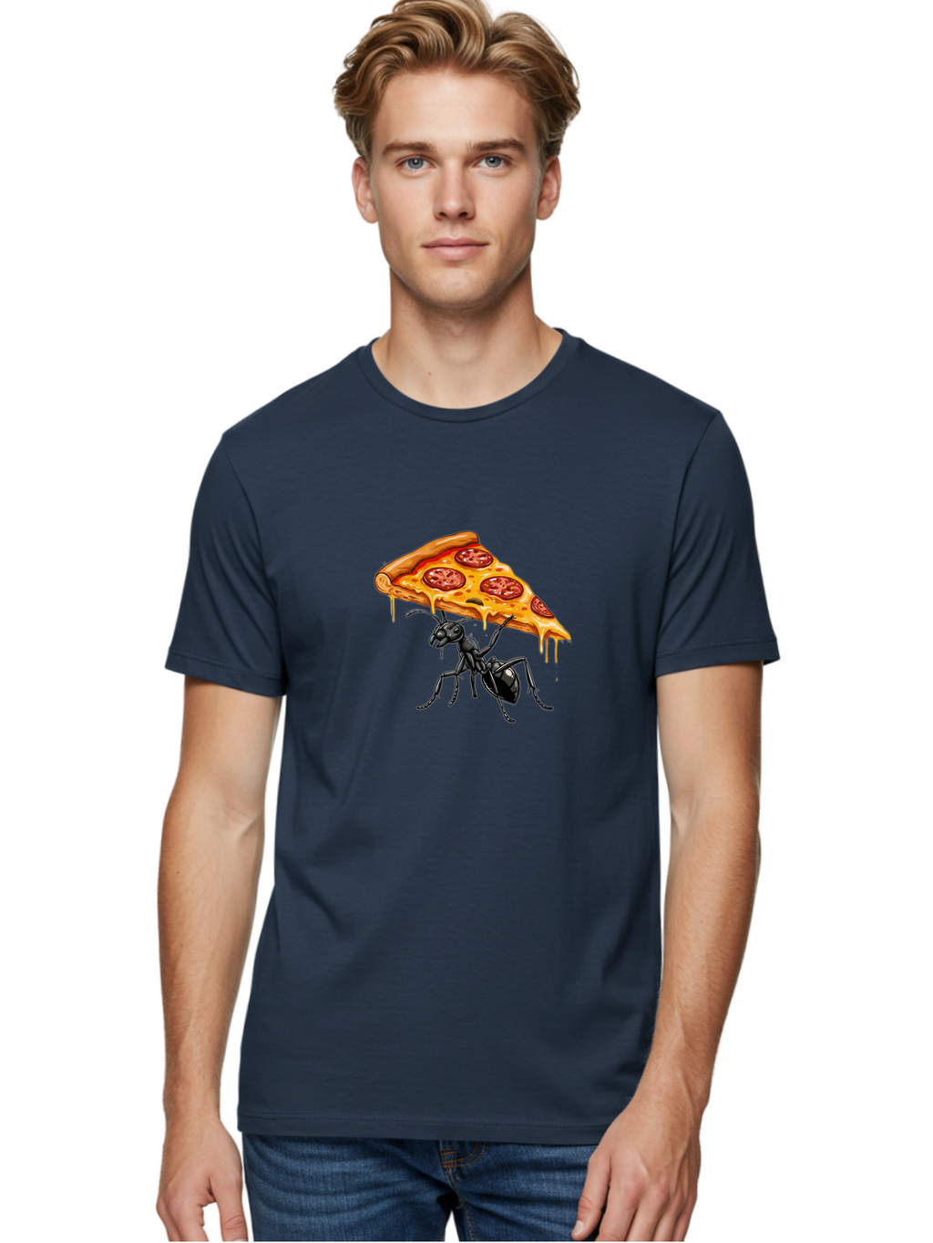 Ant-Carrying-Pizza-Slice-1 Men'S Graphic Tee, 100% Cotton, Comfortable Casual Summer Wear, Machine Washable, Vintage Camera, Old Camera, Antique Camera, Black Camera, Classic Photography, Photography Equipment, Nostalgic Device, Film Camera, Bah438