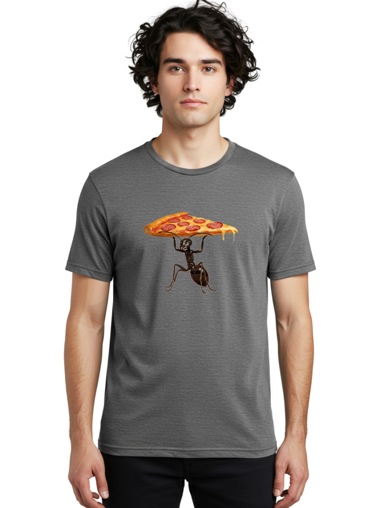 Ant-Carrying-Pizza-Slice-2 Men'S Graphic Tee, 100% Cotton, Comfortable Casual Summer Wear, Machine Washable, Vintage Camera, Old Camera, Antique Camera, Black Camera, Classic Photography, Photography Equipment, Nostalgic Device, Film Camera, Bah439