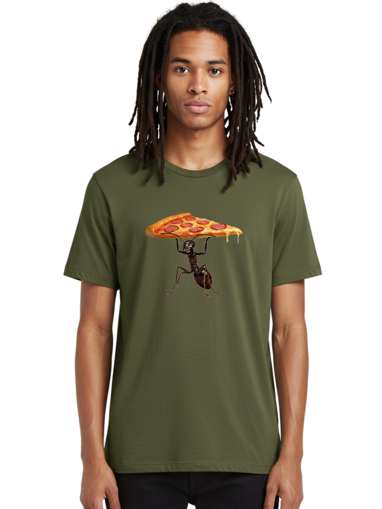 Ant-Carrying-Pizza-Slice-2 Men'S Graphic Tee, 100% Cotton, Comfortable Casual Summer Wear, Machine Washable, Vintage Camera, Old Camera, Antique Camera, Black Camera, Classic Photography, Photography Equipment, Nostalgic Device, Film Camera, Bah439