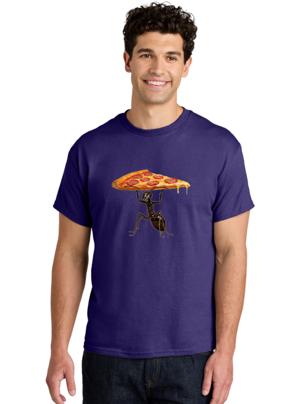 Ant-Carrying-Pizza-Slice-2 Men'S Graphic Tee, 100% Cotton, Comfortable Casual Summer Wear, Machine Washable, Vintage Camera, Old Camera, Antique Camera, Black Camera, Classic Photography, Photography Equipment, Nostalgic Device, Film Camera, Bah439
