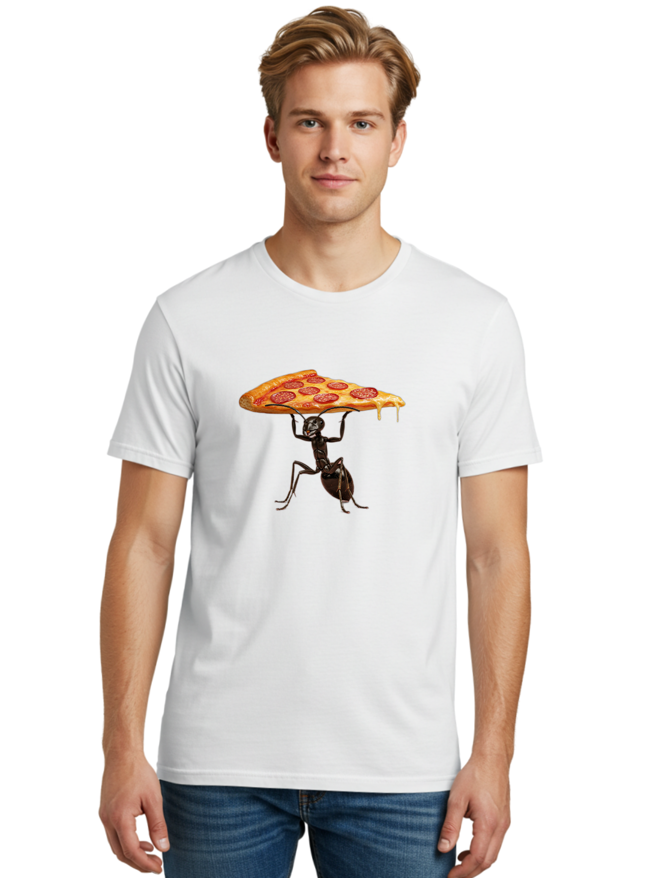 Ant-Carrying-Pizza-Slice-2 Men'S Graphic Tee, 100% Cotton, Comfortable Casual Summer Wear, Machine Washable, Vintage Camera, Old Camera, Antique Camera, Black Camera, Classic Photography, Photography Equipment, Nostalgic Device, Film Camera, Bah439
