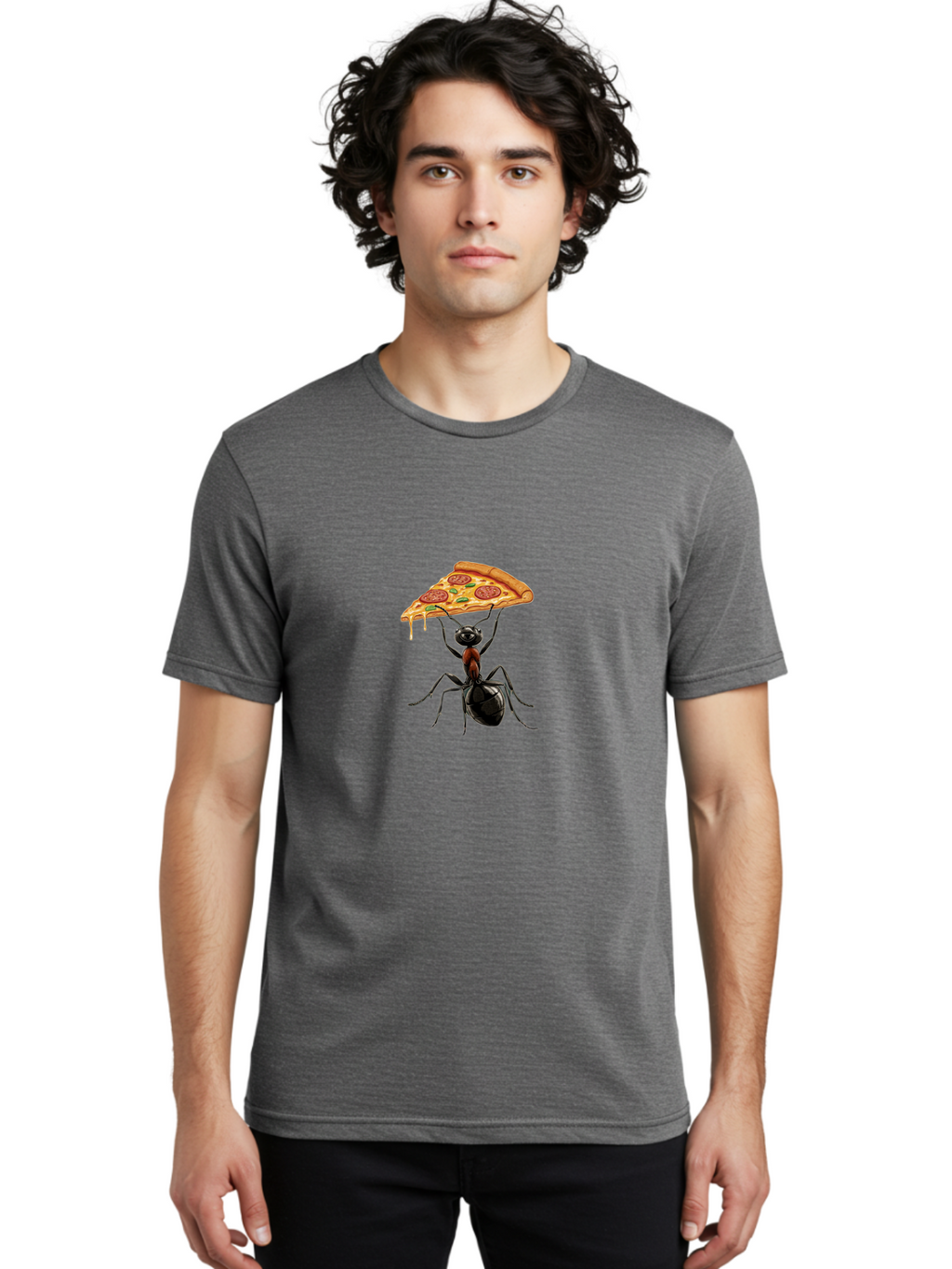 Ant-Carrying-Pizza-Slice-3 Men'S Graphic Tee, 100% Cotton, Comfortable Casual Summer Wear, Machine Washable, Vintage Camera, Old Camera, Antique Camera, Black Camera, Classic Photography, Photography Equipment, Nostalgic Device, Film Camera, Bah440