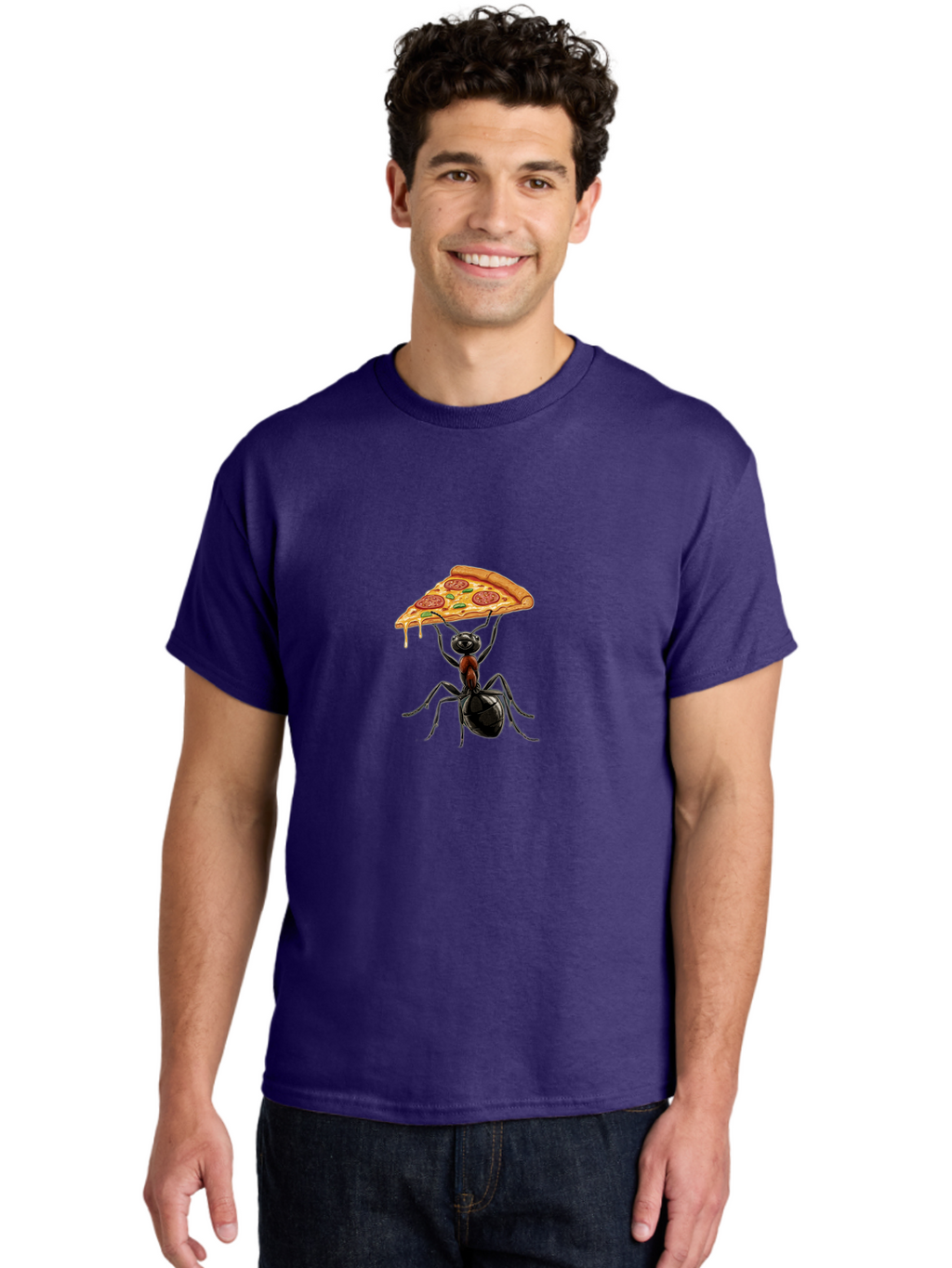 Ant-Carrying-Pizza-Slice-3 Men'S Graphic Tee, 100% Cotton, Comfortable Casual Summer Wear, Machine Washable, Vintage Camera, Old Camera, Antique Camera, Black Camera, Classic Photography, Photography Equipment, Nostalgic Device, Film Camera, Bah440
