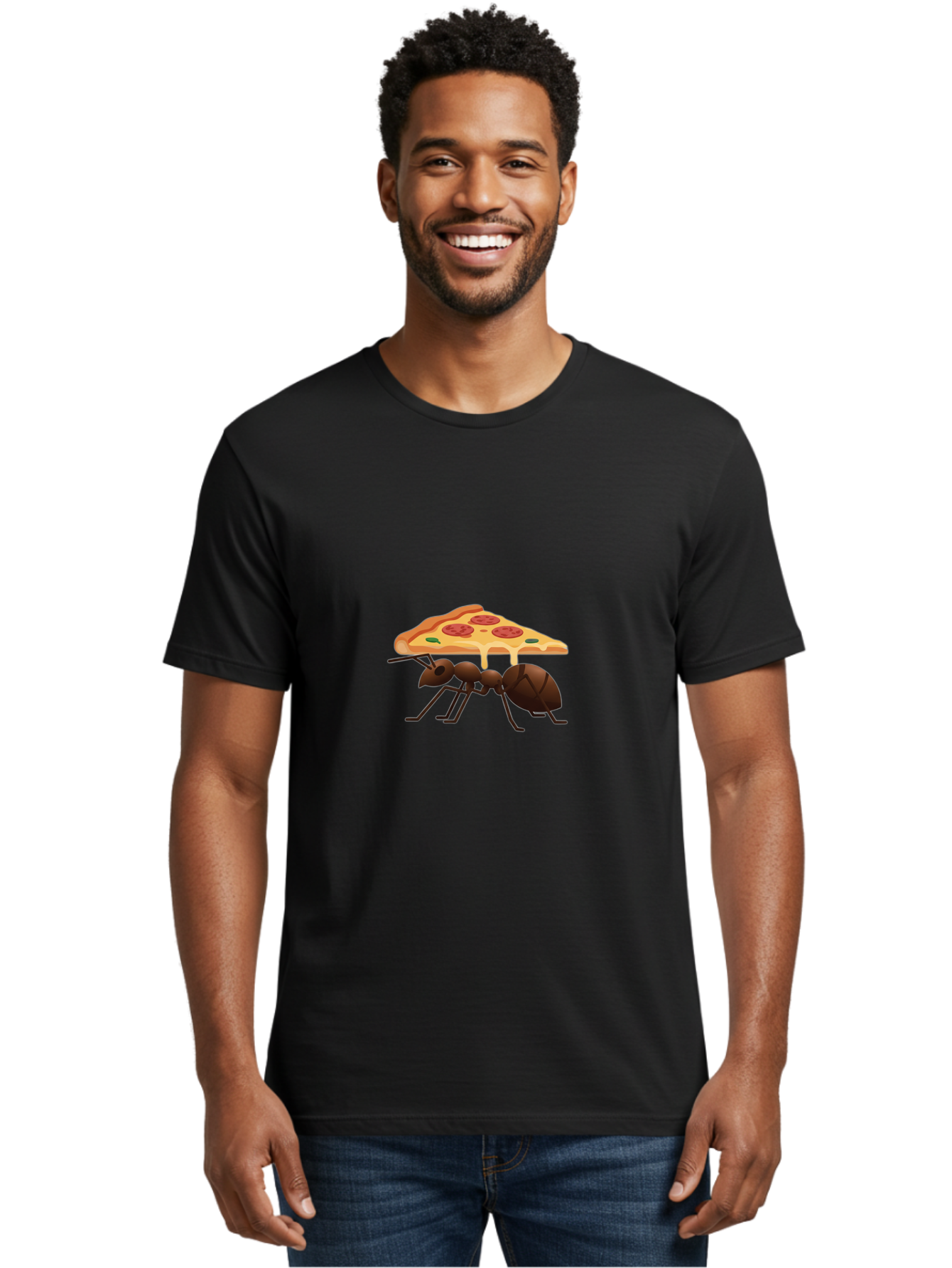 Ant-Carrying-Pizza Men'S Graphic Tee, 100% Cotton, Comfortable Casual Summer Wear, Machine Washable, Vintage Camera, Old Camera, Antique Camera, Black Camera, Classic Photography, Photography Equipment, Nostalgic Device, Film Camera, Bah442