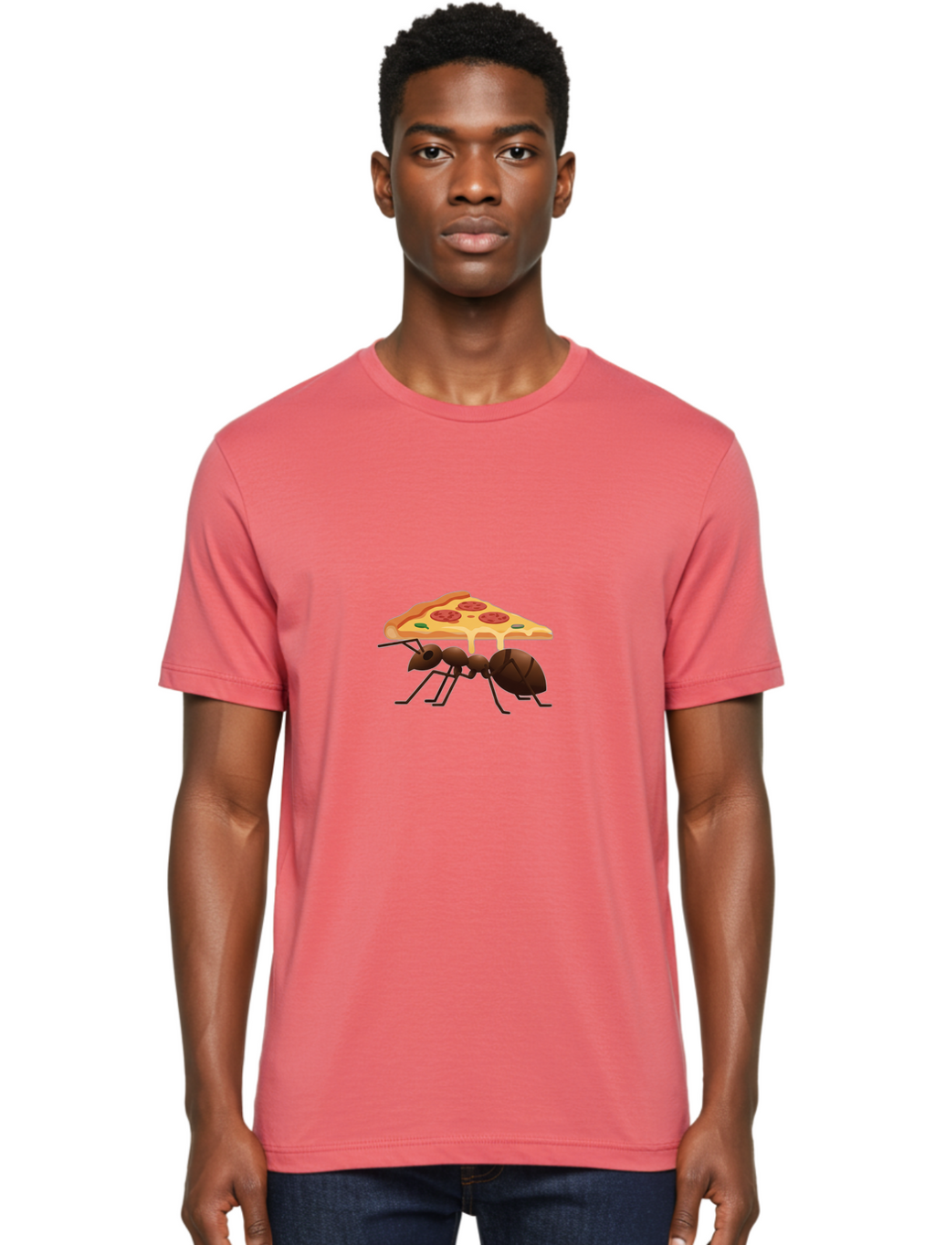 Ant-Carrying-Pizza Men'S Graphic Tee, 100% Cotton, Comfortable Casual Summer Wear, Machine Washable, Vintage Camera, Old Camera, Antique Camera, Black Camera, Classic Photography, Photography Equipment, Nostalgic Device, Film Camera, Bah442