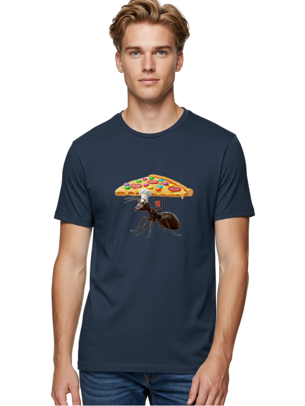 Ant-Chef-Pizza Men'S Graphic Tee, 100% Cotton, Comfortable Casual Summer Wear, Machine Washable, Vintage Camera, Old Camera, Antique Camera, Black Camera, Classic Photography, Photography Equipment, Nostalgic Device, Film Camera, Camera Art Bah443