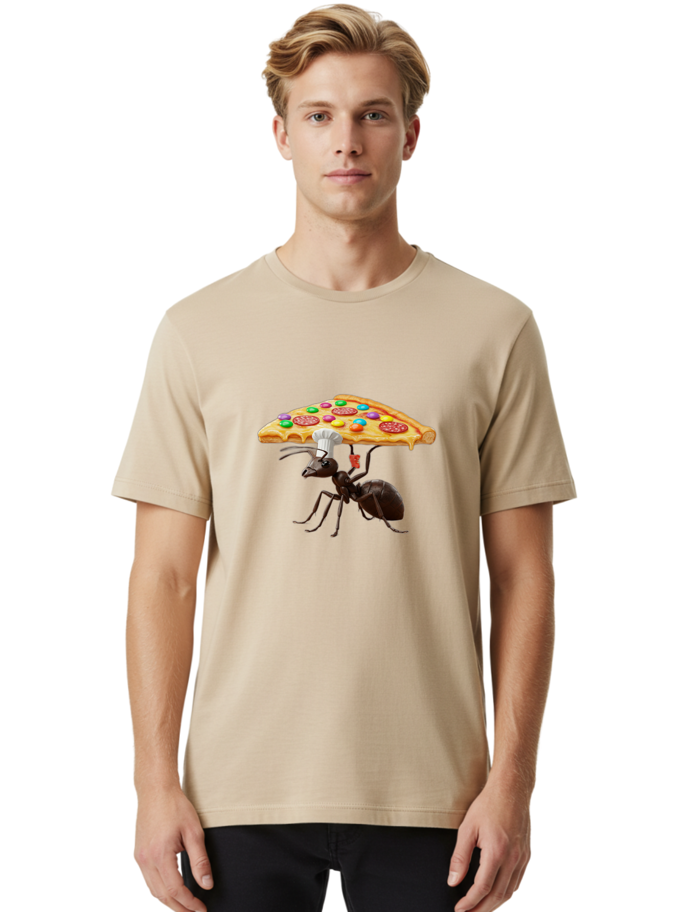 Ant-Chef-Pizza Men'S Graphic Tee, 100% Cotton, Comfortable Casual Summer Wear, Machine Washable, Vintage Camera, Old Camera, Antique Camera, Black Camera, Classic Photography, Photography Equipment, Nostalgic Device, Film Camera, Camera Art Bah443