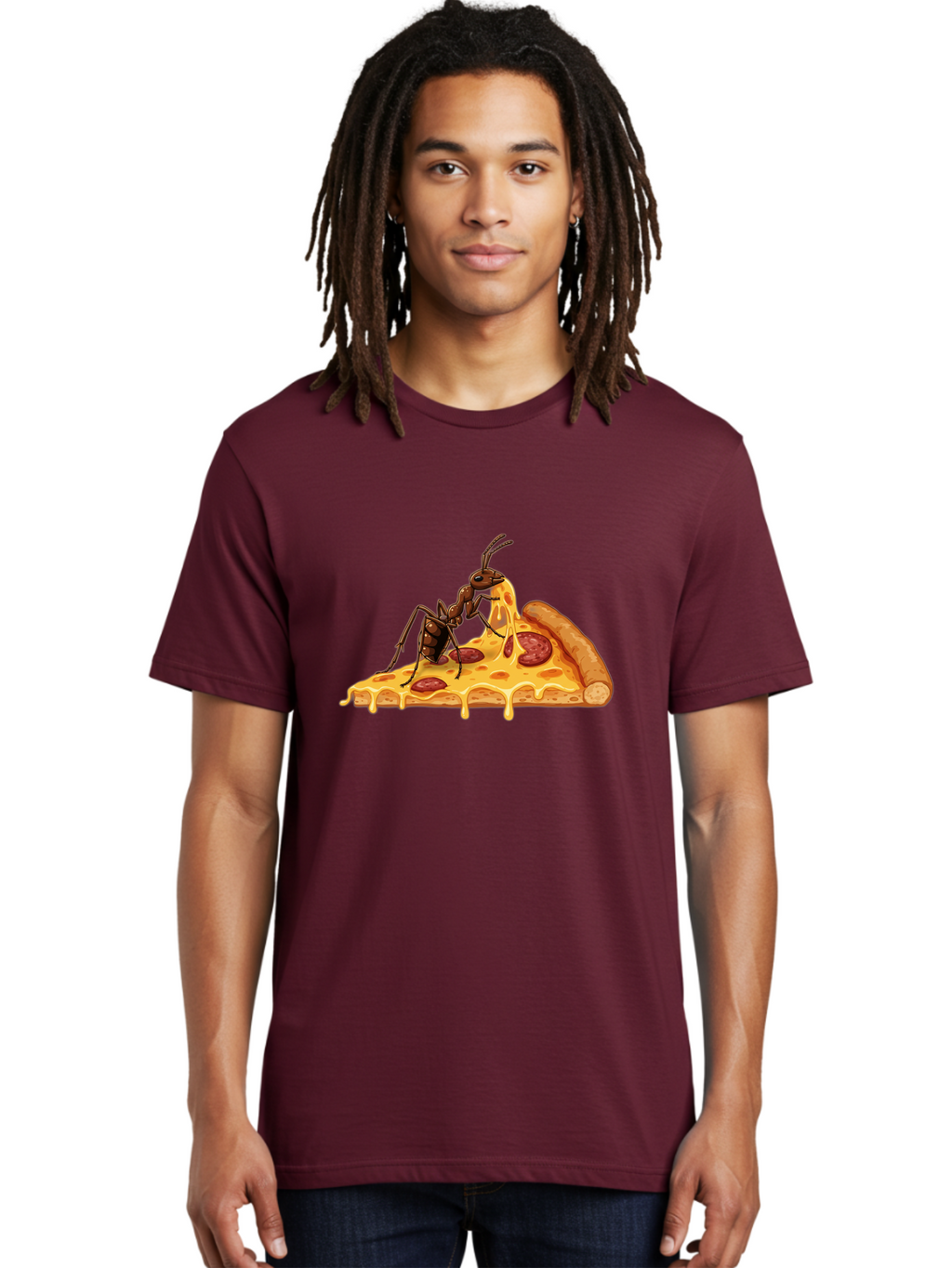 Ant-Eating-Pizza Men'S Graphic Tee, 100% Cotton, Comfortable Casual Summer Wear, Machine Washable, Vintage Camera, Old Camera, Antique Camera, Black Camera, Classic Photography, Photography Equipment, Nostalgic Device, Film Camera, Camera Art Bah444