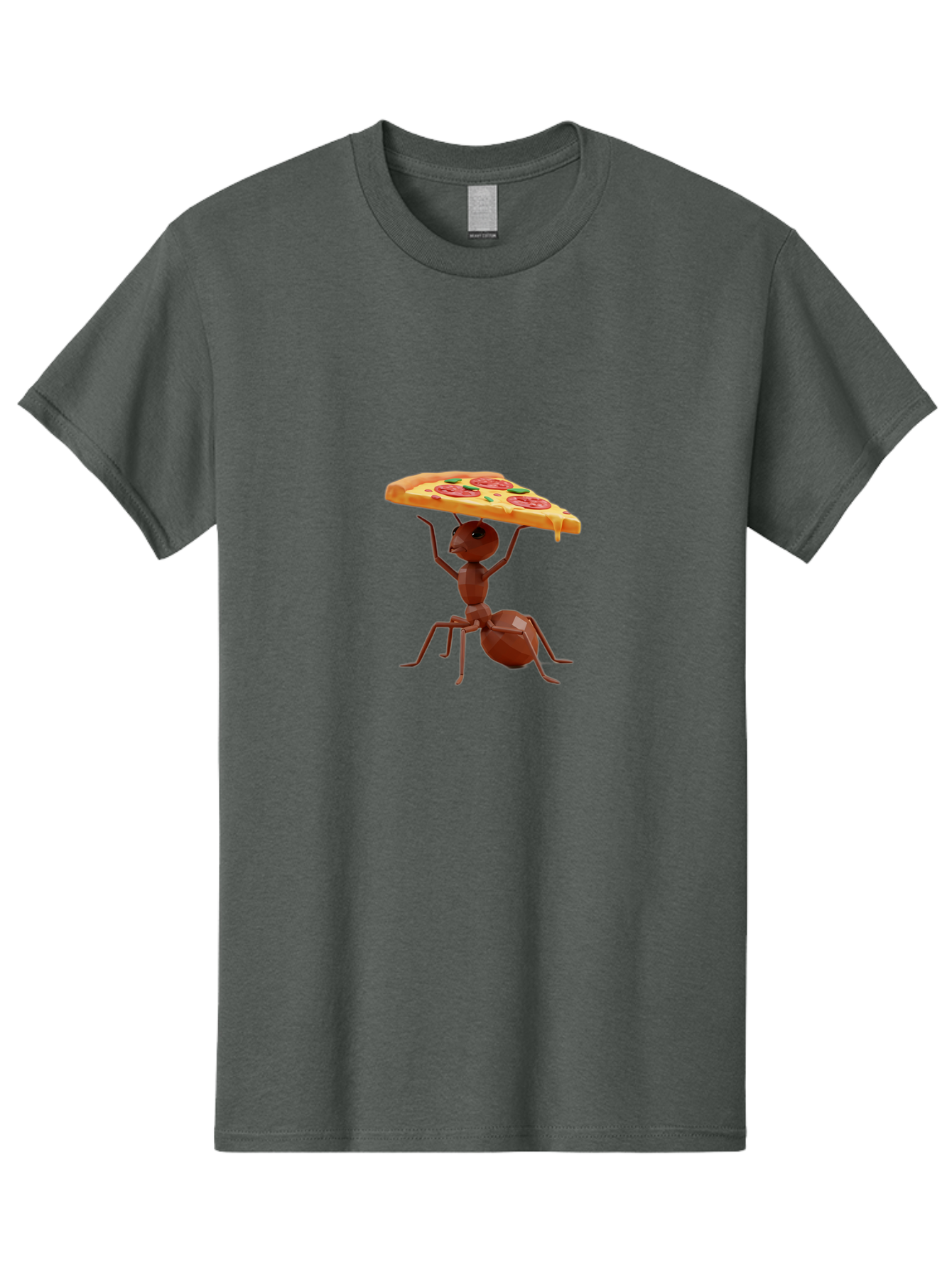 Ant-Holding-Pizza-Slice Men'S Graphic Tee, 100% Cotton, Comfortable Casual Summer Wear, Machine Washable, Vintage Camera, Old Camera, Antique Camera, Black Camera, Classic Photography, Photography Equipment, Nostalgic Device, Film Camera, Bah445