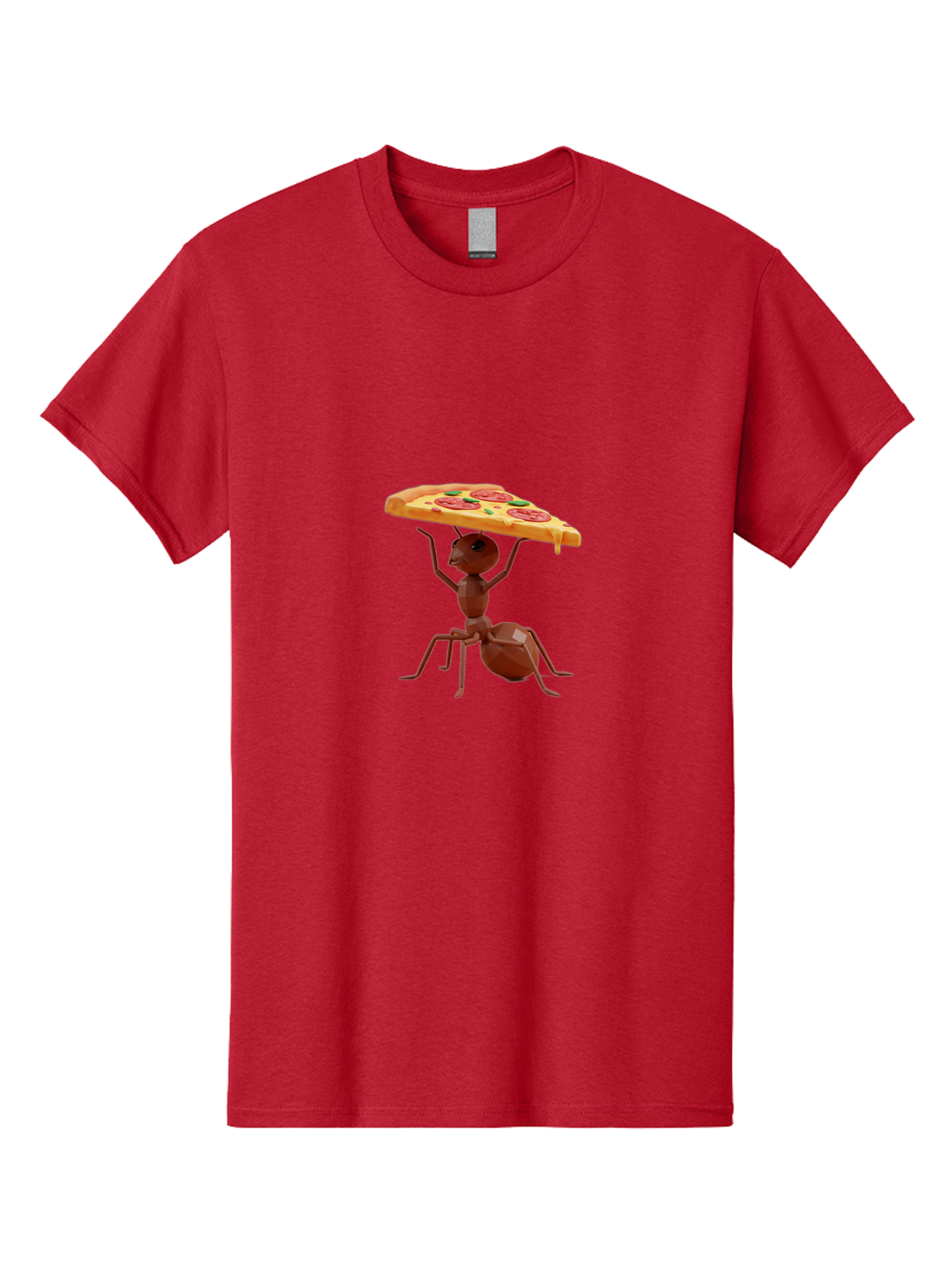 Ant-Holding-Pizza-Slice Men'S Graphic Tee, 100% Cotton, Comfortable Casual Summer Wear, Machine Washable, Vintage Camera, Old Camera, Antique Camera, Black Camera, Classic Photography, Photography Equipment, Nostalgic Device, Film Camera, Bah445