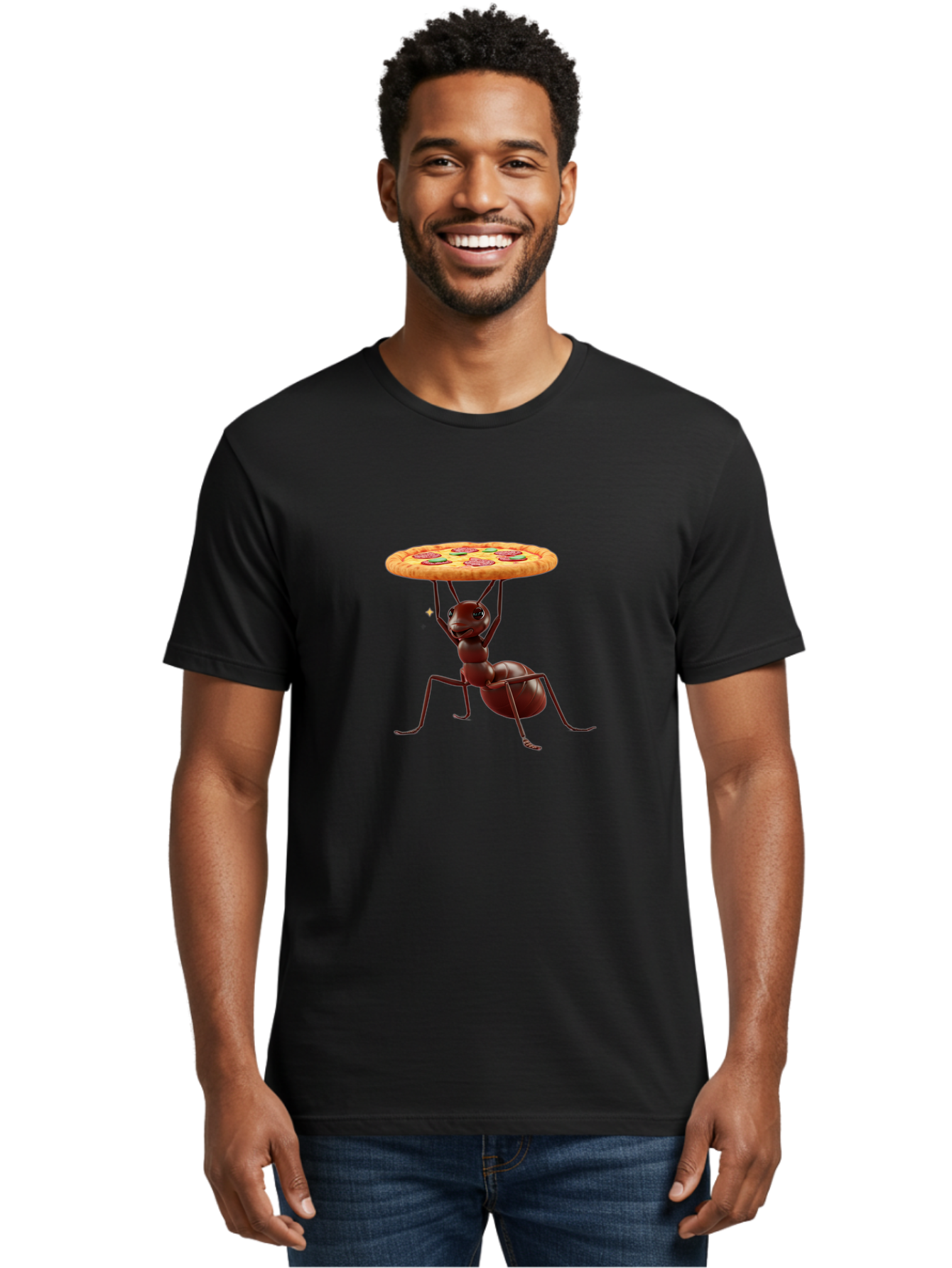 Ant-Lifting-Pizza Men'S Graphic Tee, 100% Cotton, Comfortable Casual Summer Wear, Machine Washable, Vintage Camera, Old Camera, Antique Camera, Black Camera, Classic Photography, Photography Equipment, Nostalgic Device, Film Camera, Camera Art Bah448