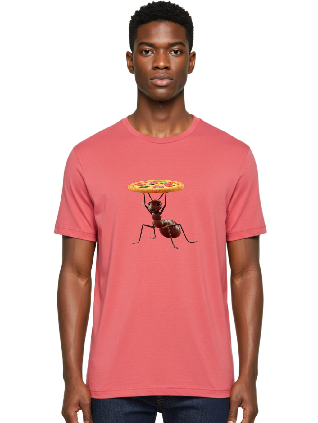 Ant-Lifting-Pizza Men'S Graphic Tee, 100% Cotton, Comfortable Casual Summer Wear, Machine Washable, Vintage Camera, Old Camera, Antique Camera, Black Camera, Classic Photography, Photography Equipment, Nostalgic Device, Film Camera, Camera Art Bah448