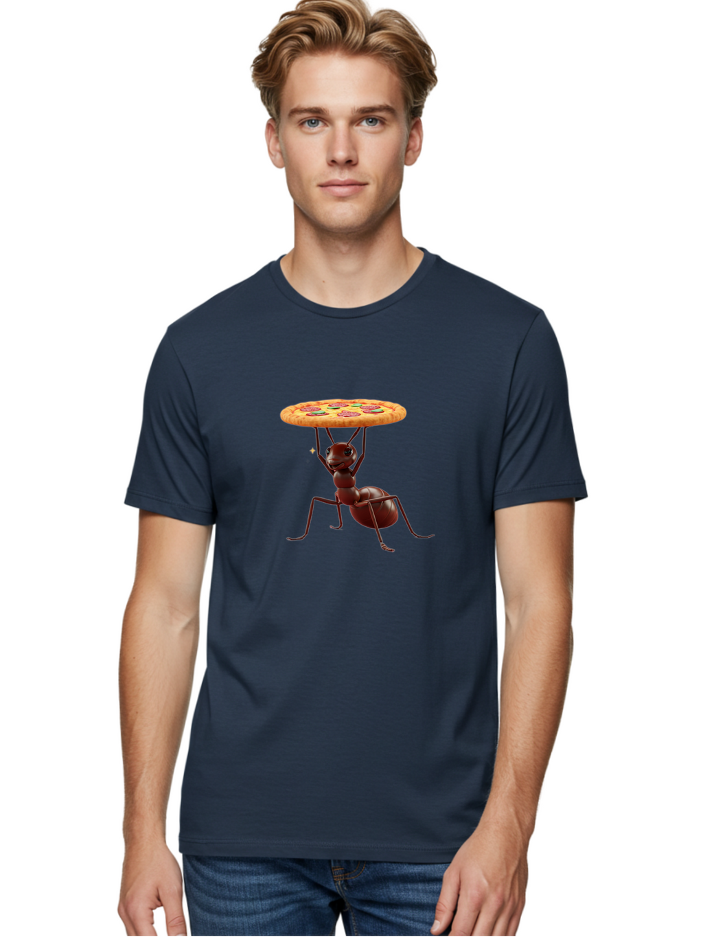 Ant-Lifting-Pizza Men'S Graphic Tee, 100% Cotton, Comfortable Casual Summer Wear, Machine Washable, Vintage Camera, Old Camera, Antique Camera, Black Camera, Classic Photography, Photography Equipment, Nostalgic Device, Film Camera, Camera Art Bah448