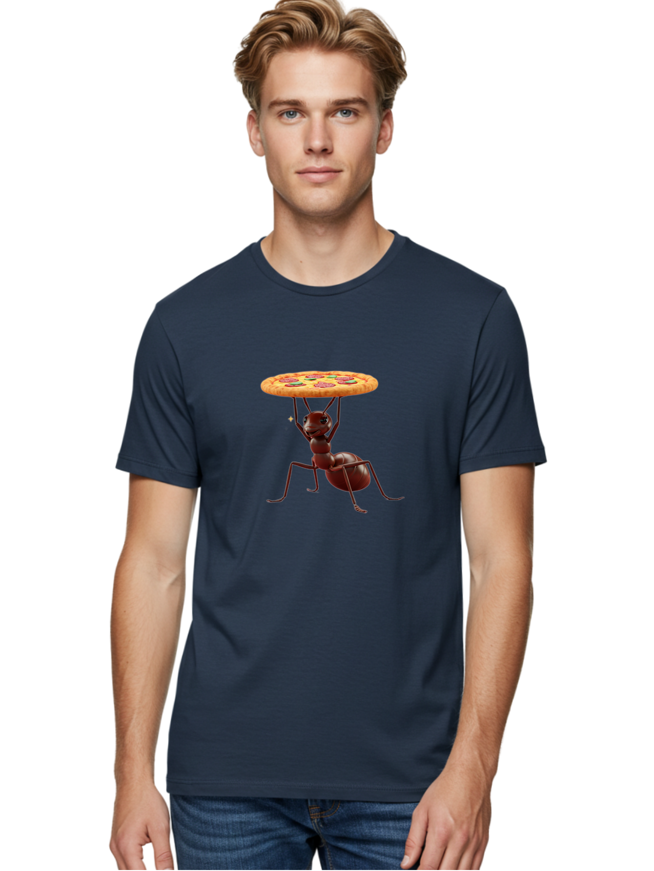 Ant-Lifting-Pizza Men'S Graphic Tee, 100% Cotton, Comfortable Casual Summer Wear, Machine Washable, Vintage Camera, Old Camera, Antique Camera, Black Camera, Classic Photography, Photography Equipment, Nostalgic Device, Film Camera, Camera Art Bah448