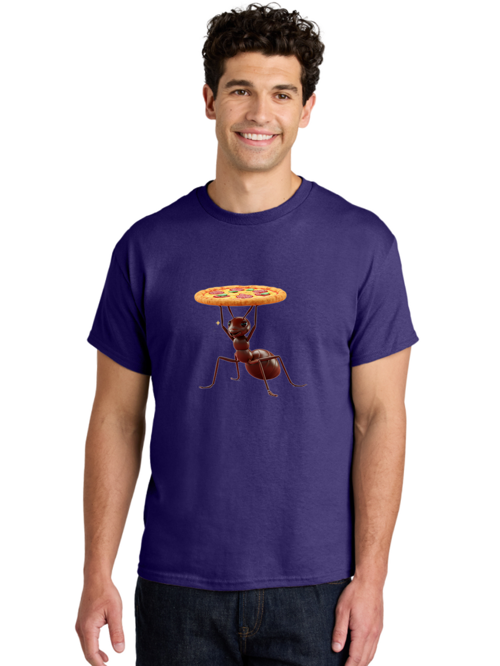 Ant-Lifting-Pizza Men'S Graphic Tee, 100% Cotton, Comfortable Casual Summer Wear, Machine Washable, Vintage Camera, Old Camera, Antique Camera, Black Camera, Classic Photography, Photography Equipment, Nostalgic Device, Film Camera, Camera Art Bah448