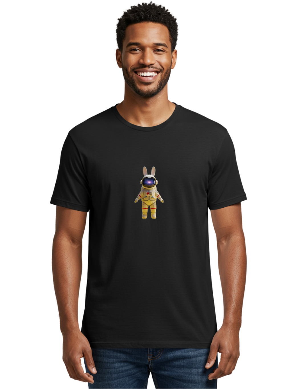 Astronaut-Bunny-1 Men'S Graphic Tee, 100% Cotton, Comfortable Casual Summer Wear, Machine Washable, Vintage Camera, Old Camera, Antique Camera, Black Camera, Classic Photography, Photography Equipment, Nostalgic Device, Film Camera, Camera Art Bah450