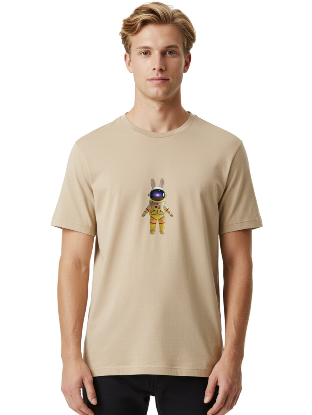 Astronaut-Bunny-1 Men'S Graphic Tee, 100% Cotton, Comfortable Casual Summer Wear, Machine Washable, Vintage Camera, Old Camera, Antique Camera, Black Camera, Classic Photography, Photography Equipment, Nostalgic Device, Film Camera, Camera Art Bah450